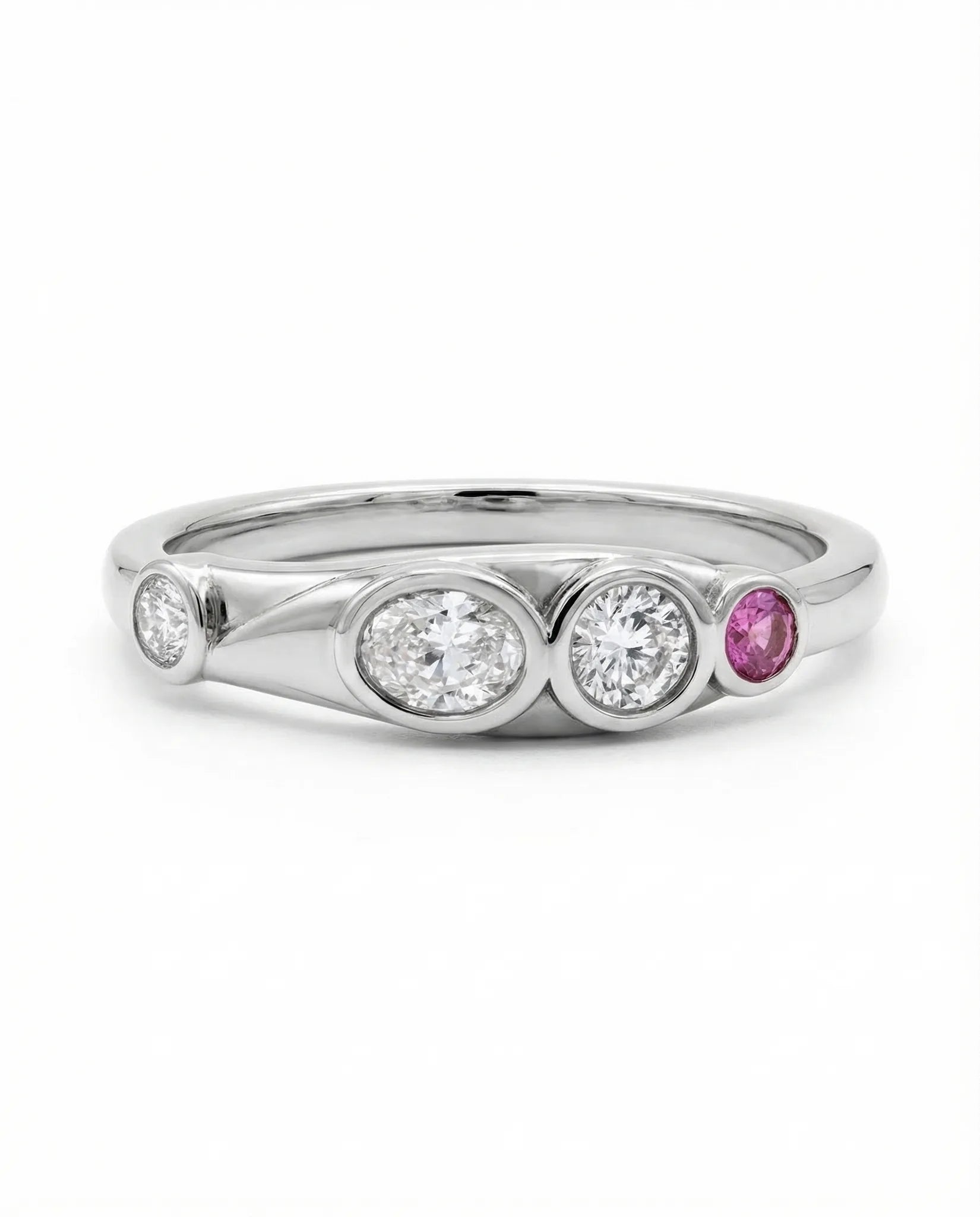 Nova Ring silver tourmaline birthstone