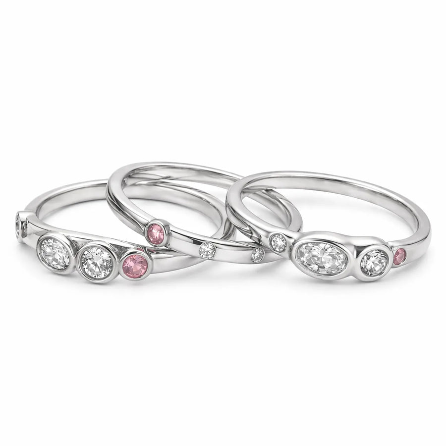 Signature Set gold ring stack Olivia's October