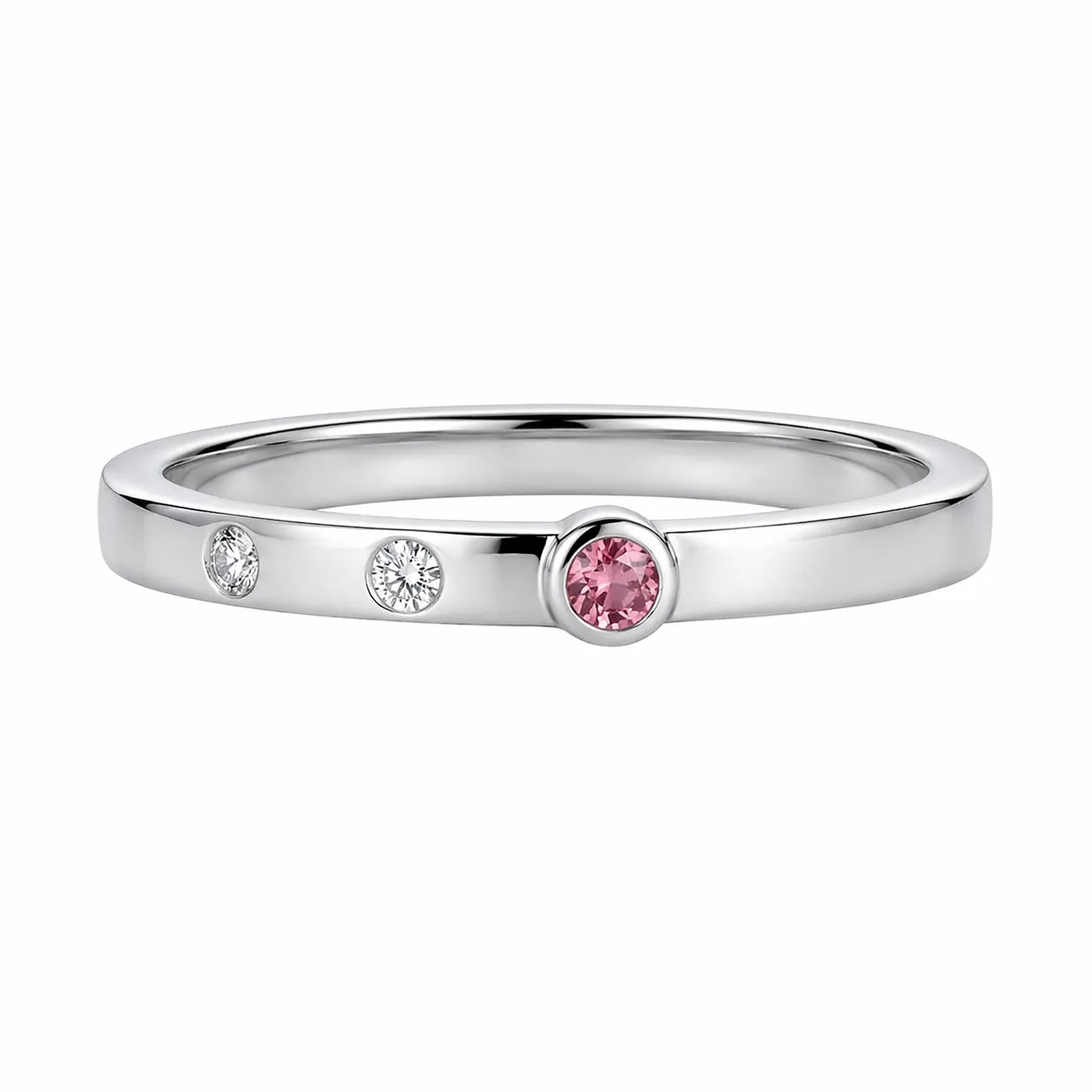 Vega Ring silver tourmaline birthstone