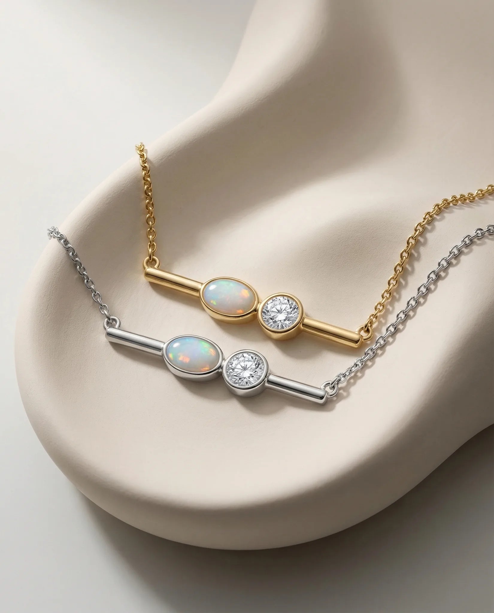 Alba Pendant in gold and silver Olivia's October