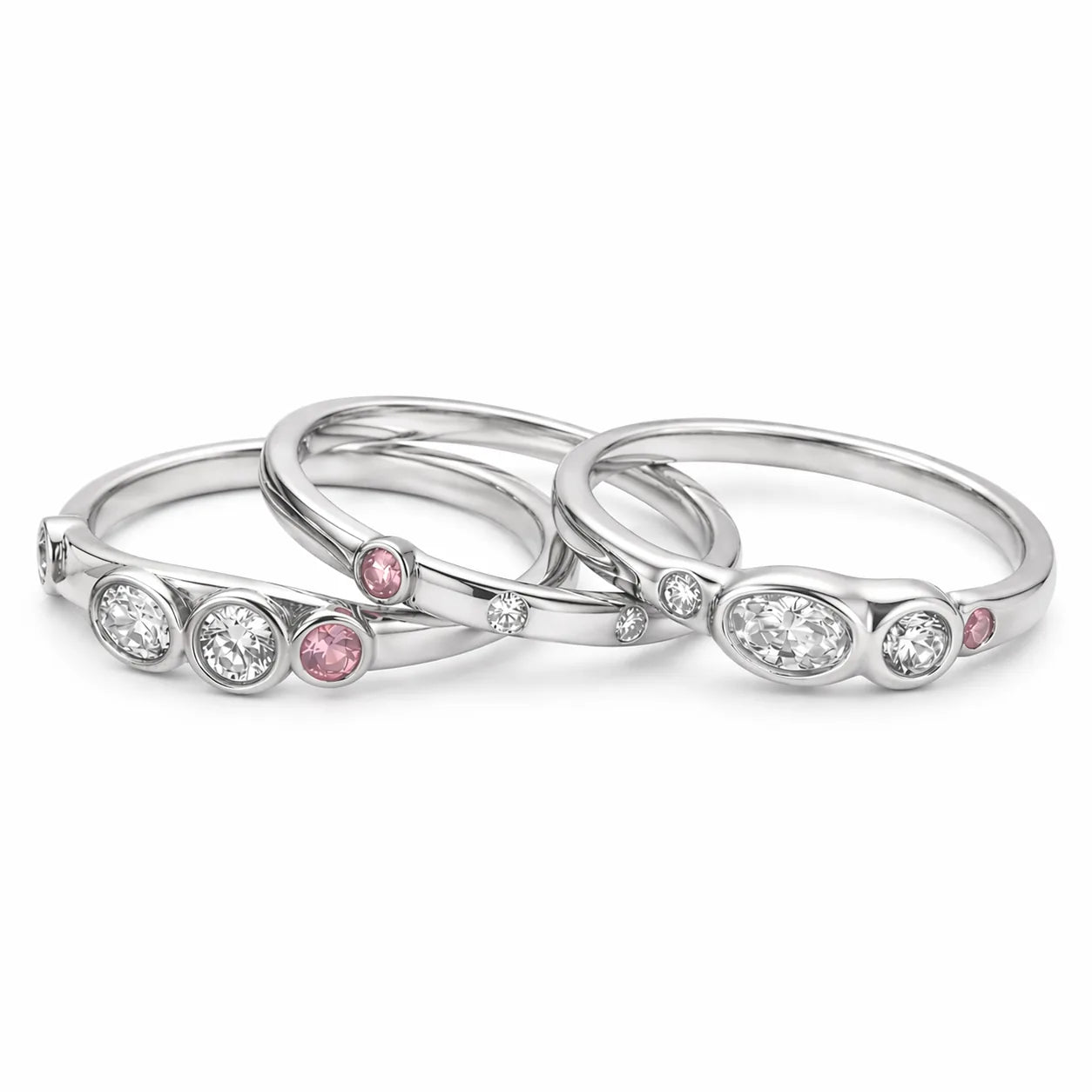Signature Set gold ring stack Olivia's October
